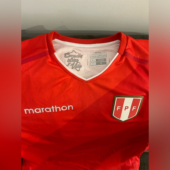 Marathon Authentic FPF Peru National Team 2018 / 2019 Away Jersey Men’s Sz: M - Picture 3 of 9